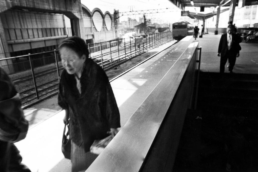 Women at Train Station